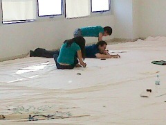 trabajando en el SUM 1